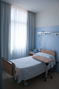 a hospital bedroom